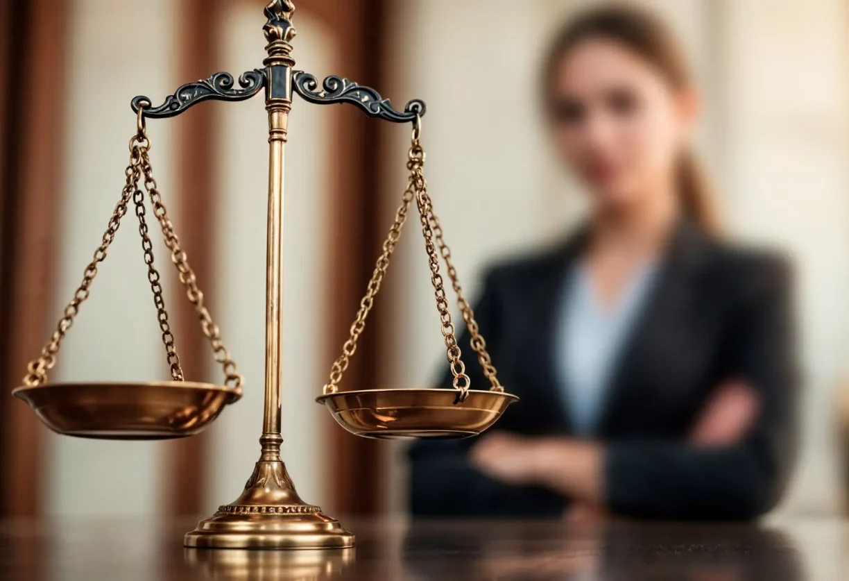 Golden scales of justice in a law office representing the legal rights of vehicle owners seeking compensation through the Ford CP4 recall lemon law process.